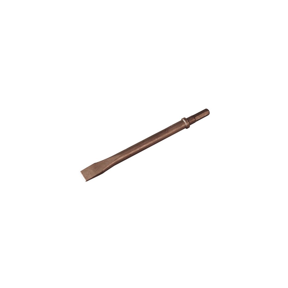 Sealey Flat Chisel 240mm made of steel with a flat, wide cutting edge and a cylindrical shank, designed for use with the SA120 tool.