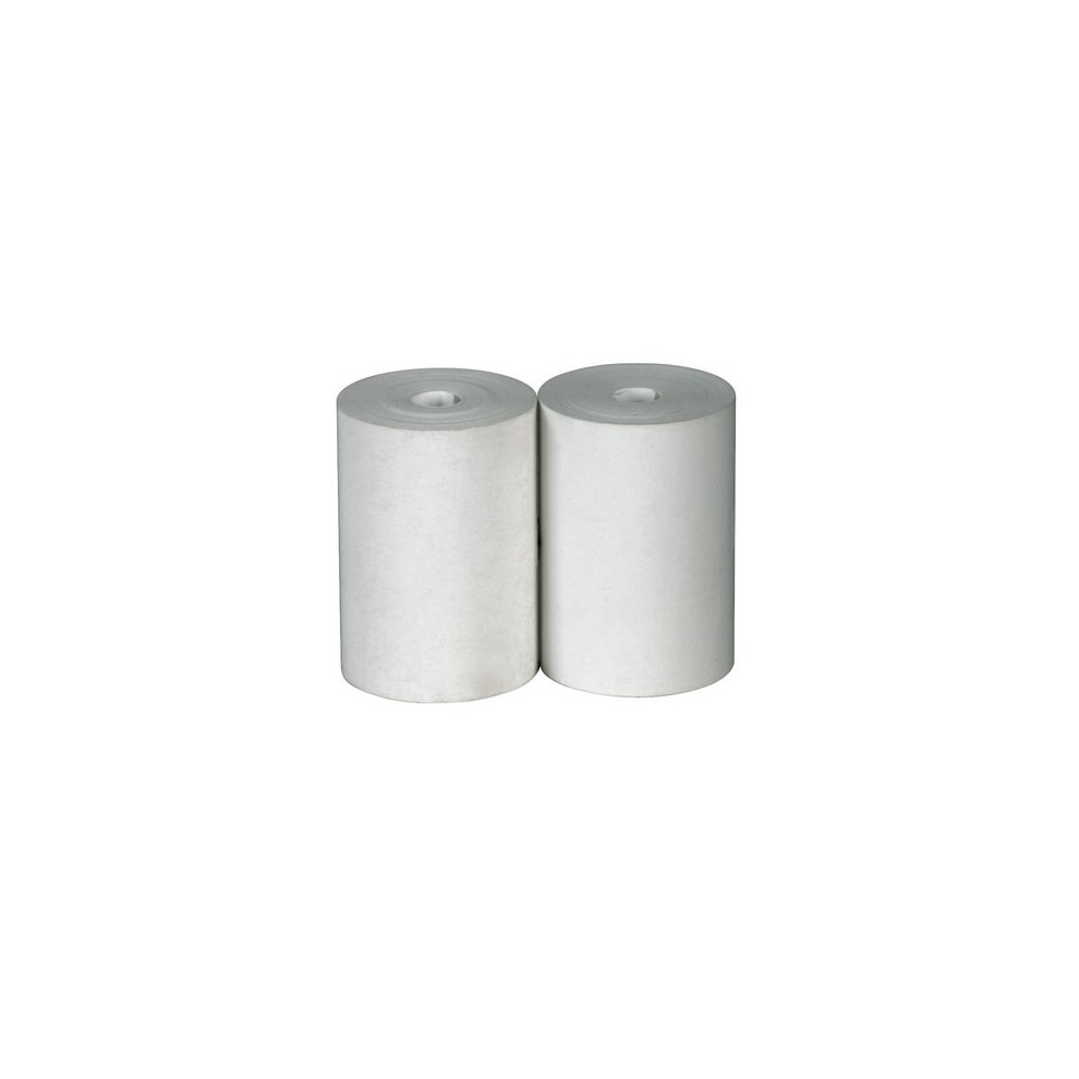 Two white printing rolls made of paper, designed for Sealey BT2003 and BT2013 models, displayed side by side with a central hole for easy installation.