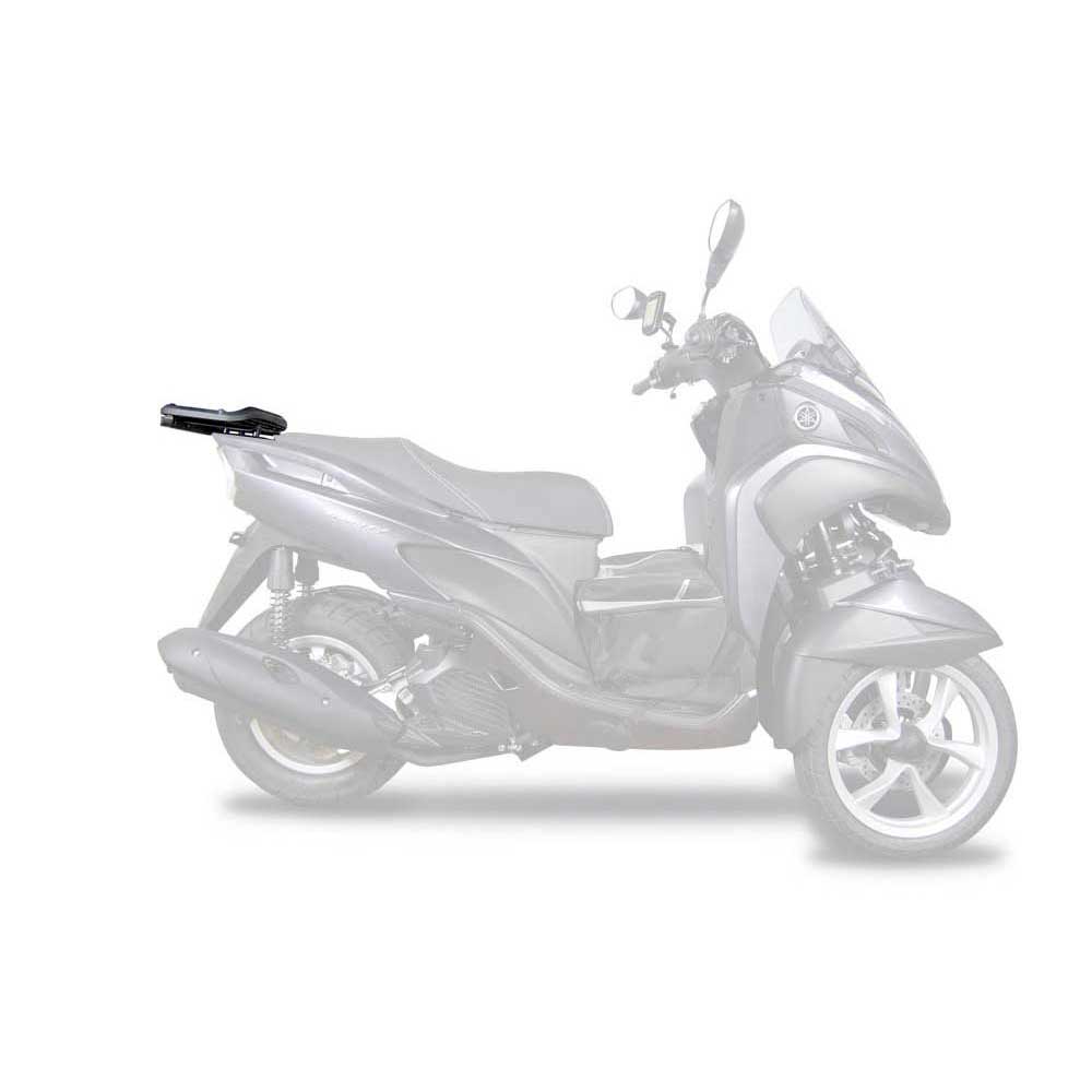 Top Master Topcase Fitting by Shad, featuring a sleek black design, made of durable material, designed for easy installation on scooters, with a size of 25 cm.