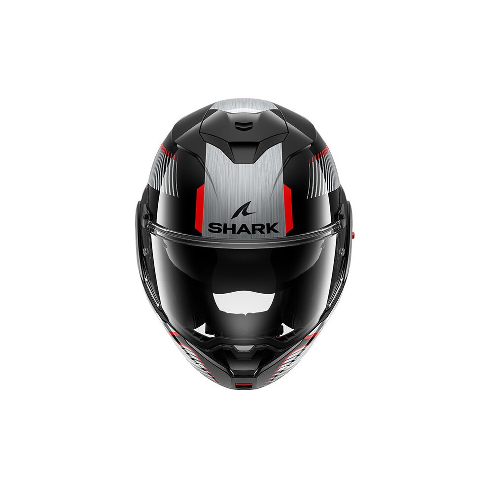 Shark Oxo Graphic Motorcycle Helmet - 2XL (63-64cm) - Sikter Black / Anthracite / Red, Black/grey/red - image 2