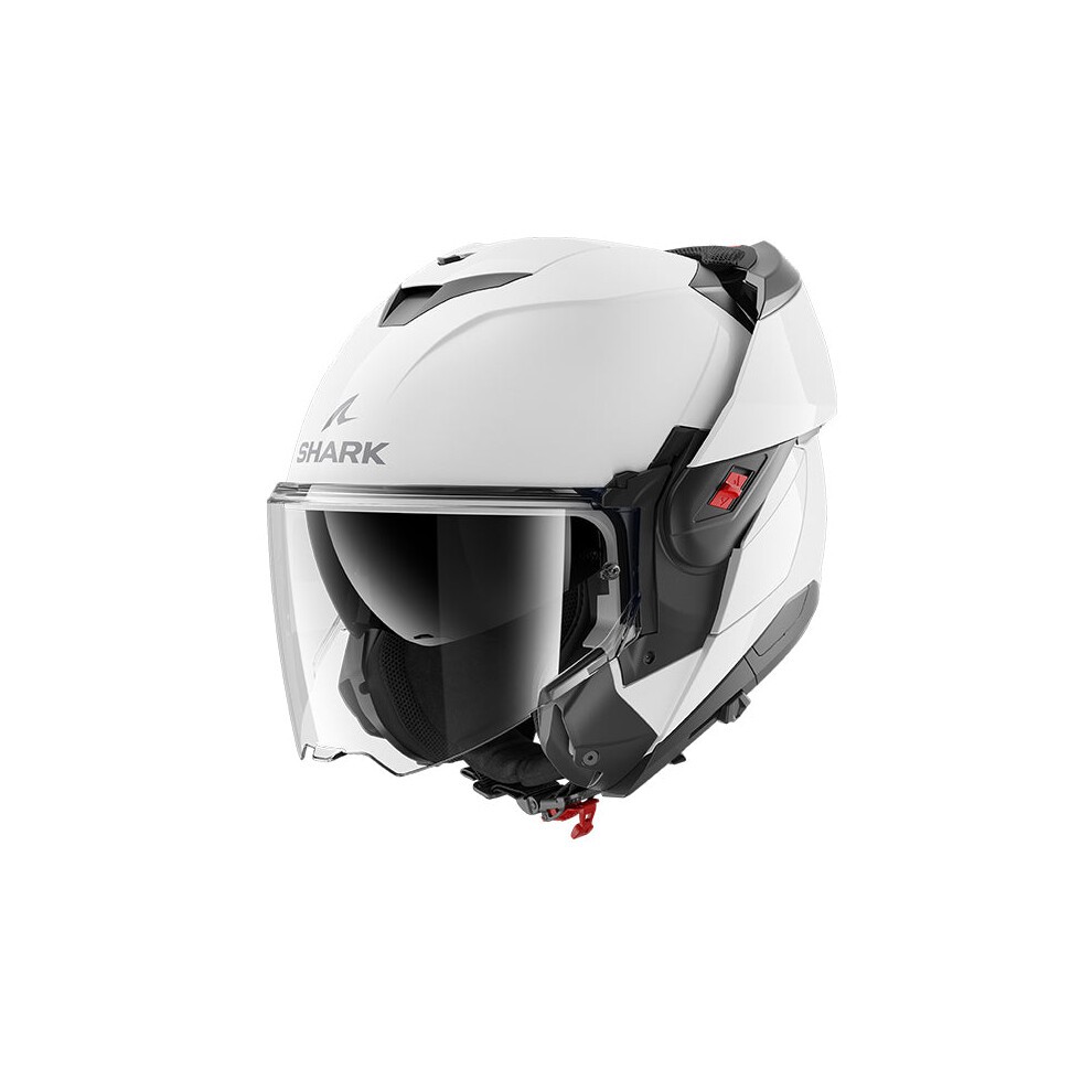 Shark Oxo Plain Motorcycle Helmet - XS (53-54cm) - White, White - image 3