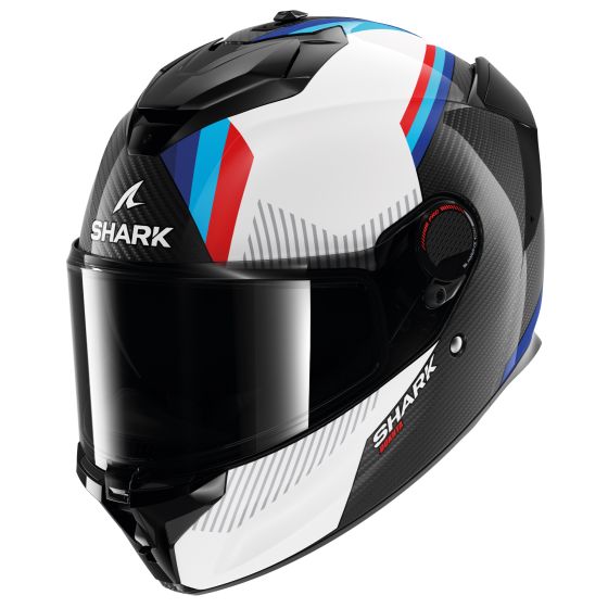 Shark Shark Spartan GT Pro Carbon Dokhta, Full Face Helmet , Color: Black/White/Blue/Red , Size: L