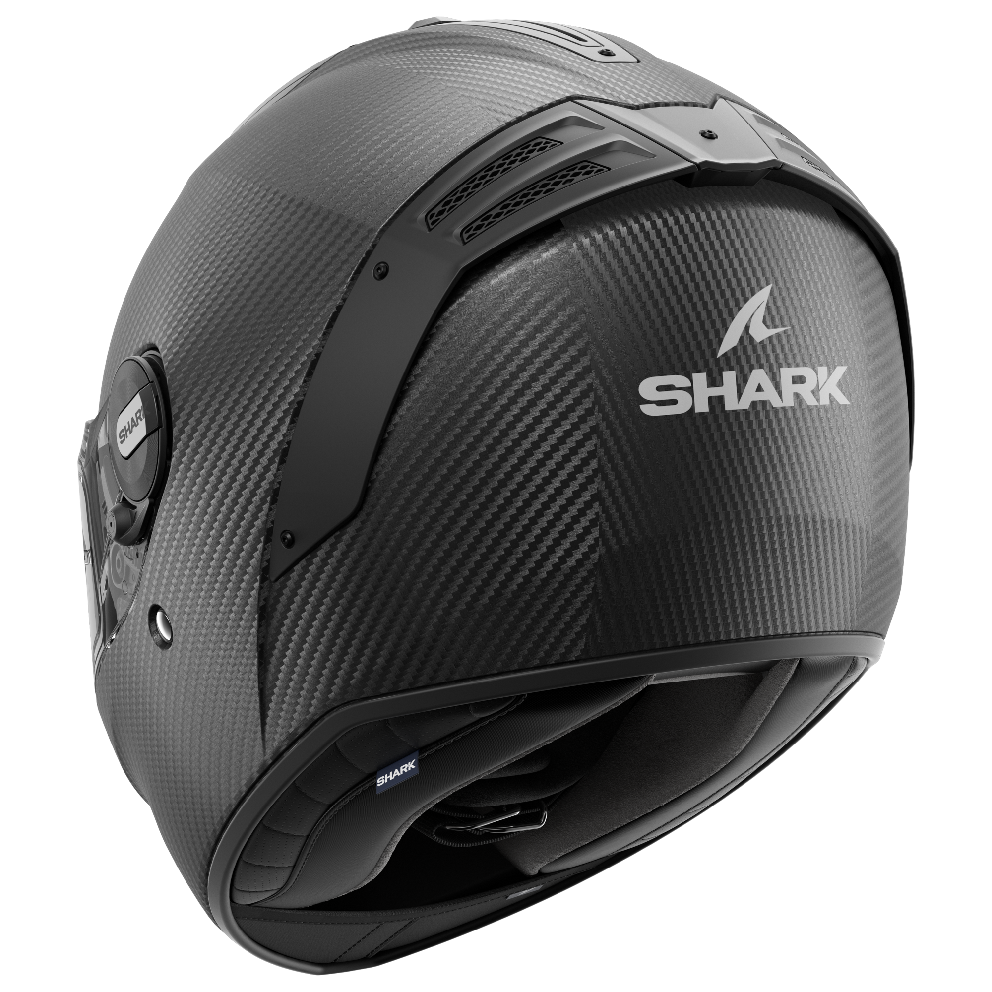 Shark Spartan RS Carbon Plain Motorcycle Helmet - Medium (57-58cm) - Matt Black, Black - image 2