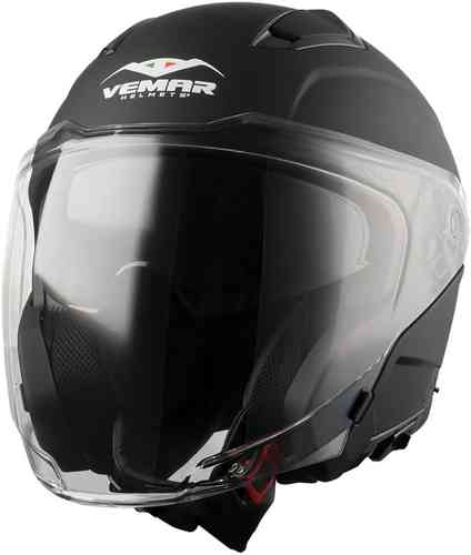 White Simpson Darksome Solid flip-up helmet in medium size, featuring a glossy finish, clear visor, and adjustable chin strap for enhanced safety and comfort.