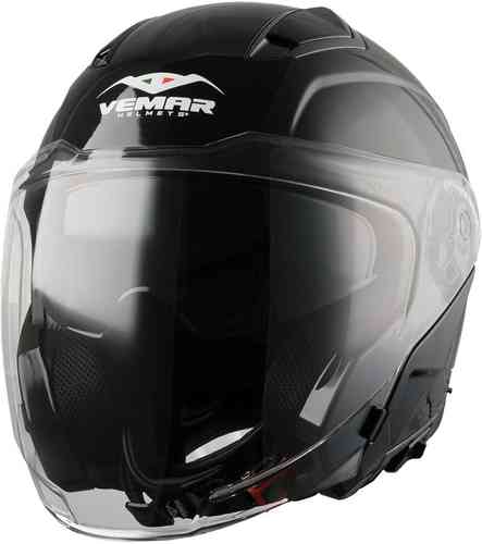 Black Simpson Darksome Solid flip-up helmet in size XL, featuring a sleek design, clear visor, and ventilation ports for comfort.