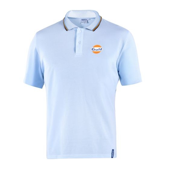 Sparco Spacro Gulf Polo Shirt - Colour: Light Blue, Size: M