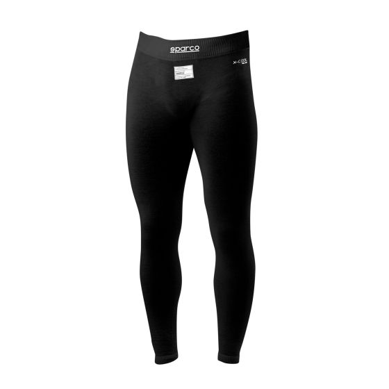Black Sparco RW-11 Evo Long Johns in size XXL, featuring a snug fit and elastic waistband for comfort, made from a breathable material suitable for racing.