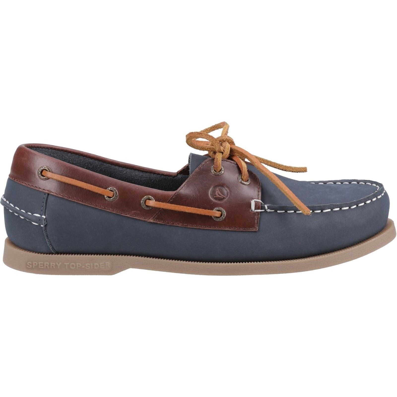 Sperry Tacoma Leather Men's Navy/Brown Boat Shoes - image 5