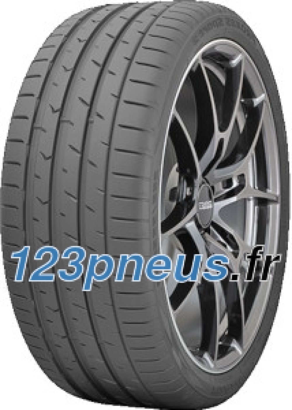 Toyo Proxes Sport 2 tire in size 225/45 ZR18, featuring a sleek black rubber design with pronounced tread patterns and a rim protection ridge for enhanced durability.