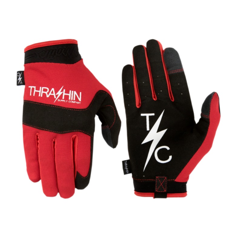 Thrashin Supply Co Thrashin Supply Covert V2 Mens Textile Gloves Red