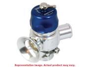 Turbosmart TS-0205-1071 38mm universal dual port BOV in blue with a shiny silver aluminum body and a polished outlet, featuring a top-mounted adjustment screw.