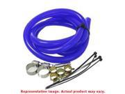 Blue silicone hose with metal clamps and black zip ties, designed for the Turbosmart TS-0304-1003 BOV Controller and Hardware Kit, showcasing durable materials and vibrant color.