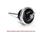 Black internal wastegate actuator with a silver metal casing, featuring a threaded rod and lever, designed for Mitsubishi EVO 10, rated at 14 PSI.