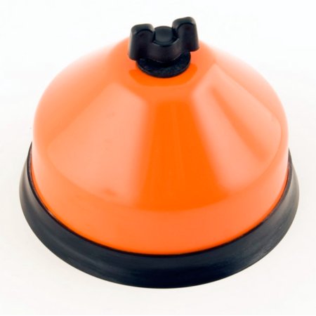 Bright orange air box cover with a smooth, rounded top and a black rubber base, designed for Suzuki RM80, RM85, and TRX450 models, featuring a central securing knob.