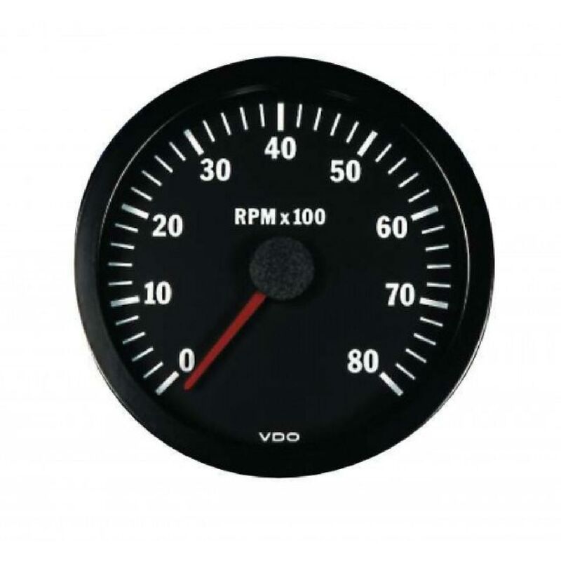 VDO VDO Vision Range Tachometer - 52mm Diameter 0-6000Rpm, Black