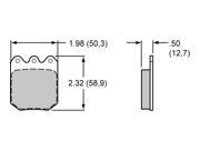 Wilwood WILWOOD BP-10 Compound Brake Pads Dynalite/Dynapro Set of 4 P/N 150-9764K