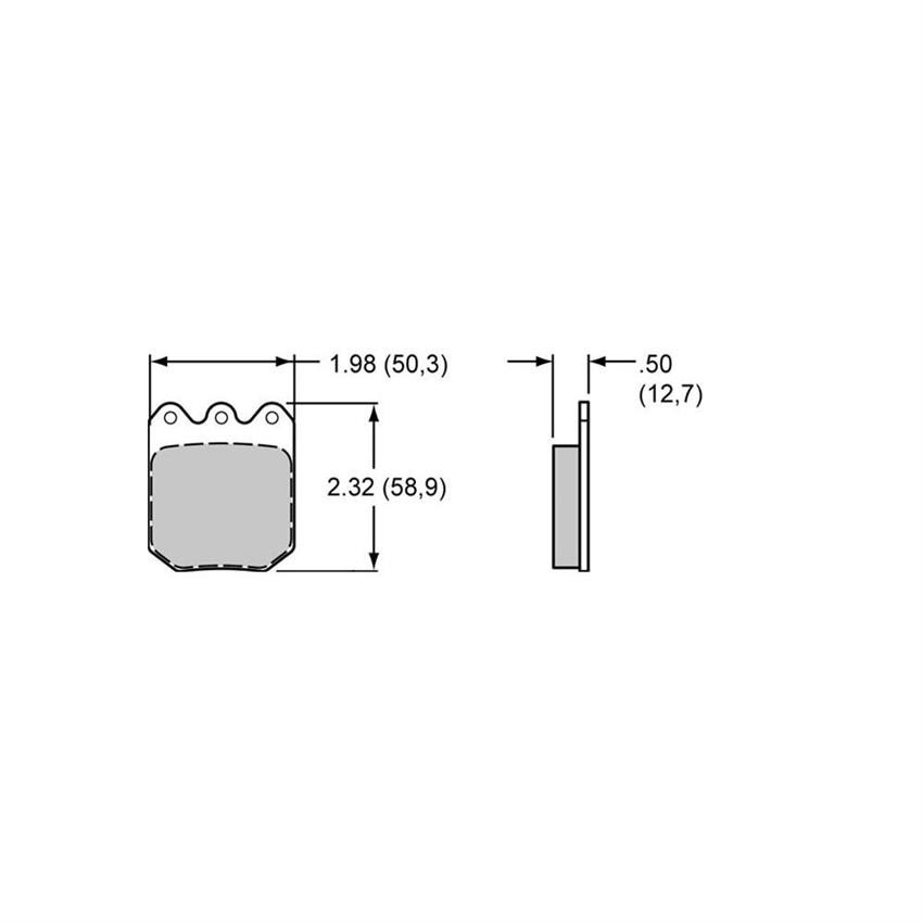 Wilwood BP-40 Brake Pads To Fit Wilwood Dynapro / Dynalite Single Calipers - image 2