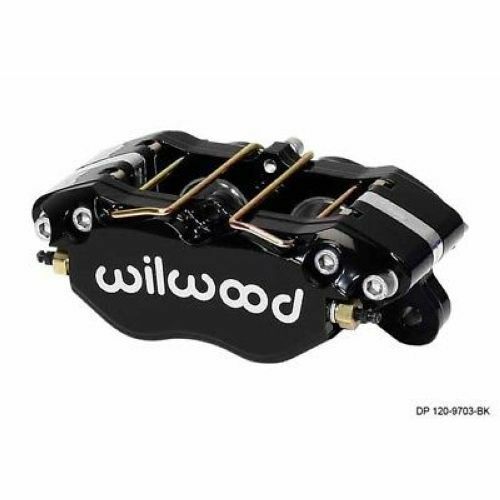 Black Wilwood Dynapro lug mount caliper with a 5.25-inch mount, featuring a sleek design, visible hardware, and the "Wilwood" logo prominently displayed in white.