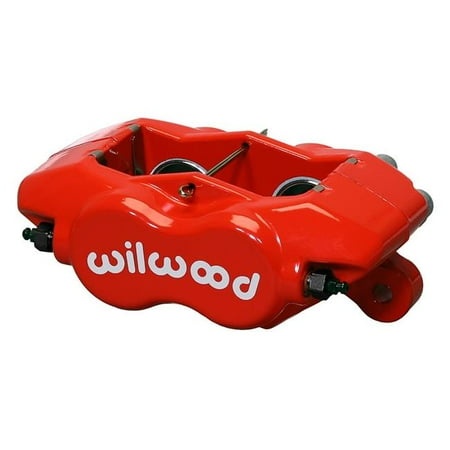 Bright red Wilwood caliper with a 1.75 FDLI designation, featuring a sleek design and visible mounting points, suitable for 0.50 rotors.
