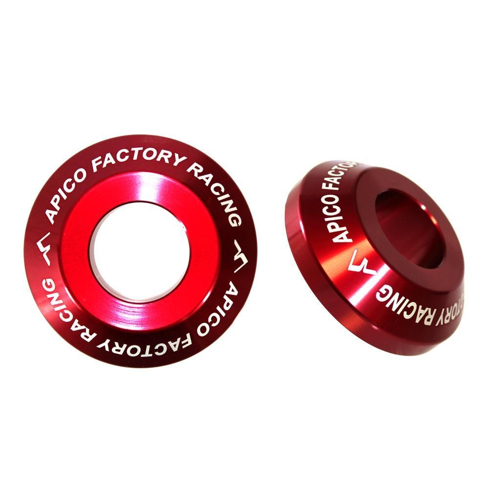 Apico WSR HON 1 RD PRO - Apico Rear Pro Wheel Spacers for Honda CR 125/250 2002-2007, CRF 250/450R 2002-2023 Red