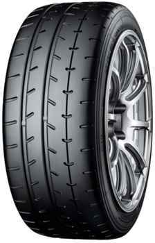 Yokohama Advan A052 tire in size 205/40 R17 84W XL, featuring a black rubber surface with a high-performance tread pattern and a sleek silver alloy wheel design.