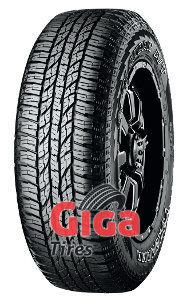 Black all-terrain tire with a rugged tread pattern, featuring the "Geolandar a/T G015 3PMSF" branding and Yokohama logo on the sidewall.