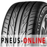 Yokohama Advan Fleva V701 tire with asymmetric tread pattern and sleek black sidewall design.