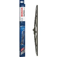 Bosch Super Plus SP18 wiper blade, 18-inch, sleek black design with aerodynamic frame and rubber edge.