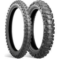 Bridgestone Battlecross X31 motocross tyre, black with aggressive tread pattern, size 100/90 19, rear fitment.
