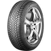 Bridgestone Blizzak LM 005 tire, 205/60 R16, with deep tread pattern and silver alloy wheel rim.