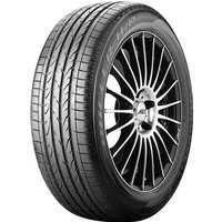 Bridgestone Dueler H/P Sport tire, 255/45 R20, black with sleek tread pattern and rim protection feature.