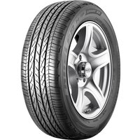 Bridgestone Dueler H/P Sport AS tire, 215/60 R17 96H, with sleek tread pattern and silver alloy wheel rim.