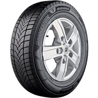 Bridgestone Duravis VAN Winter tire, black with detailed tread pattern and visible sidewall branding.