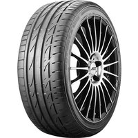 Bridgestone Potenza S001 tire, 255/40 R19, black tread, sporty design, rim protection, XL load rating, AO marking.