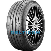 Bridgestone Potenza S001 EXT tire, 275/40 R19, black with rim protection, runflat design, sleek tread pattern.