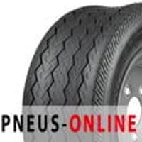 CST C-834 Trailermaxx 10-PR tire with zigzag tread pattern and silver rim.
