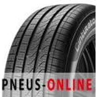 Pirelli Cinturato P7 All Season tire with deep grooves, black rubber, and detailed tread pattern.