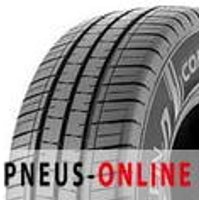 Vredestein Comtrac 2 tire with black tread, radial grooves, and sidewall branding, shown on a white background.