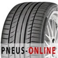 Black Continental Conti-SportContact 5p XL MO1 tire with asymmetric tread pattern and visible sidewall branding.