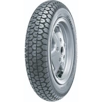 Black Continental scooter tyre with classic tread pattern, size 3.50 10, suitable for front or rear, reinforced for durability.