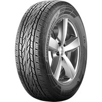Continental ContiCrossContact LX 2 tire, 255/65 R17, black tread with kerbing rib, silver alloy wheel.