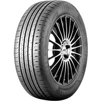 Black Continental ContiEcoContact 5 tire, 165/60 R15 77H, with sleek tread pattern and radial grooves.