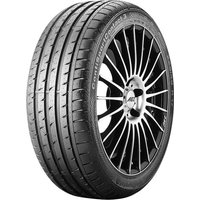 Continental ContiSportContact 3 SSR tire, 245/50 R18, black with detailed tread pattern and runflat technology.