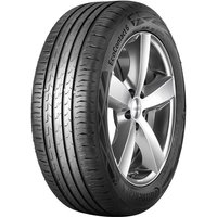 Continental EcoContact 6 tire, 255/45 R19, black with kerbing rib, sleek tread pattern, and reinforced sidewalls.