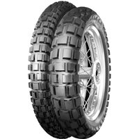 Continental TKC 80 Twinduro motorcycle tyre, knobby tread, black rubber, size 4.00 18, rear, M+S TT designation.