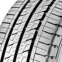 Black Fulda Conveo Tour 2 tire with symmetrical tread pattern and deep grooves for enhanced traction.