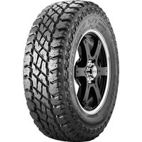 Cooper Discoverer S/T Maxx tire, LT235/85 R16, rugged tread, black sidewall, studdable, 10-ply rating.