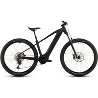 Black Cube Reaction Hybrid Pro 800 electric mountain bike with thick tires, front suspension, and integrated battery.