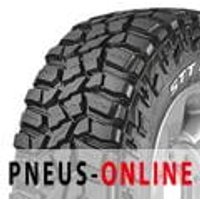 Black Cooper Discoverer STT Pro tire with aggressive tread pattern and sidewall lettering.