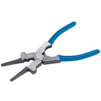 Draper 210mm soft grip Mig 'Helper' pliers with blue handles and silver jaws.